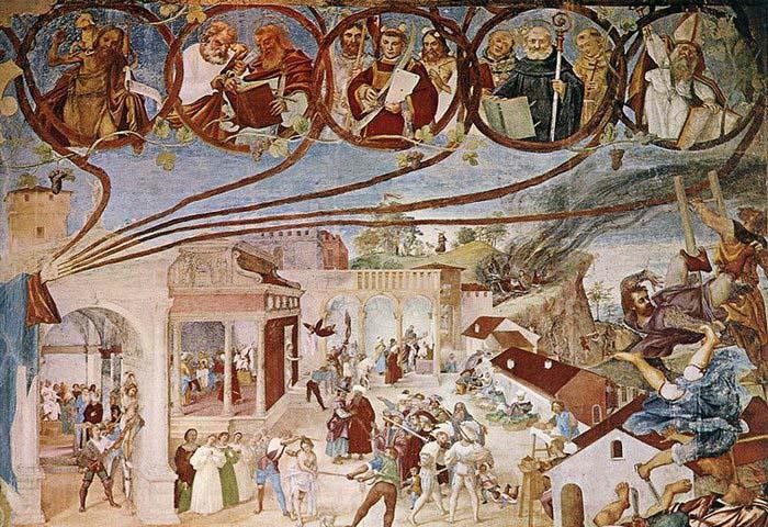 Lorenzo Lotto Stories of St Barbara Spain oil painting art
